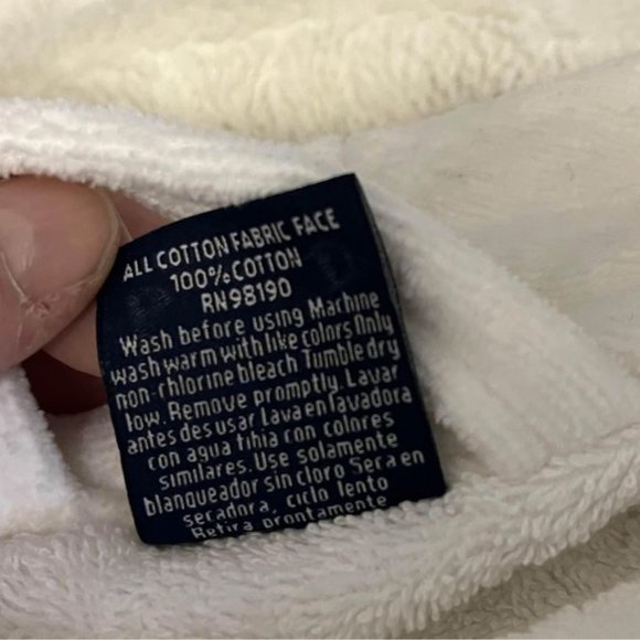 NEW YORK RANGERS BATHROBE. WHITE. - Picture 7 of 8